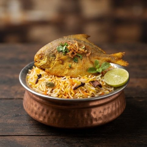 Fish Pamplet Biriyani | Naama Restaurant Kuwait - Naama Restaurant Kuwait