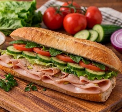 Mortadella Sandwich