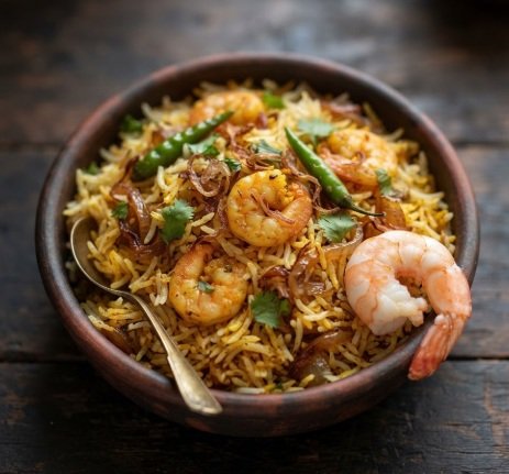 Prawns Biriyani | Naama Restaurant Kuwait - Naama Restaurant Kuwait